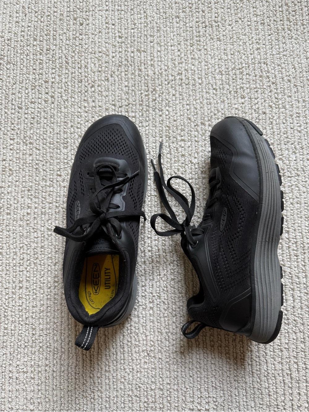 KEEN Utility Sparta II Womens 9 Black Aluminum Toe Work Shoes Safety Sneaker
